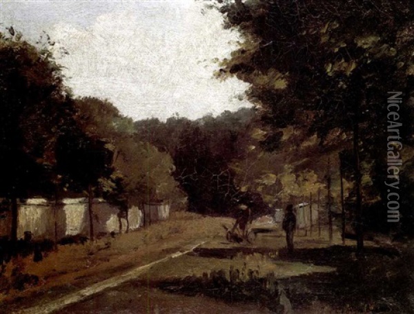 Paysage A La Varenne-saint- Hilaire Oil Painting - Camille Pissarro