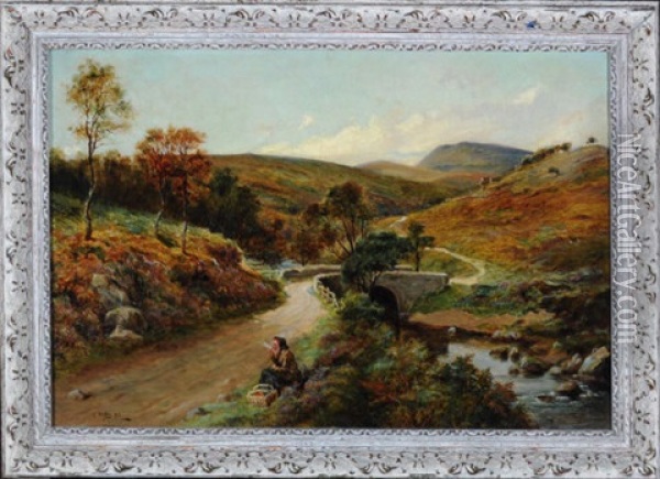 Glentarras Langholm Oil Painting - Ralph Hedley