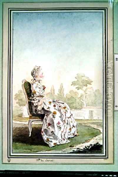 Mademoiselle du Laurent Oil Painting - Louis Carrogis Carmontelle