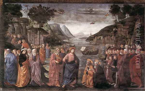 Calling of the First Apostles Oil Painting - Domenico Ghirlandaio