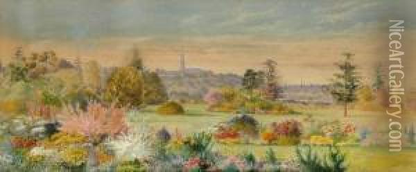 Government House And Botanical Gardens Oil Painting - Marian Ellis Rowan