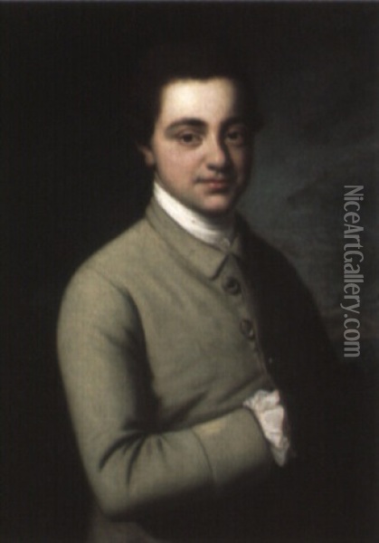Portrait Of A Gentleman Oil Painting - Nathaniel Dance Holland (Sir)