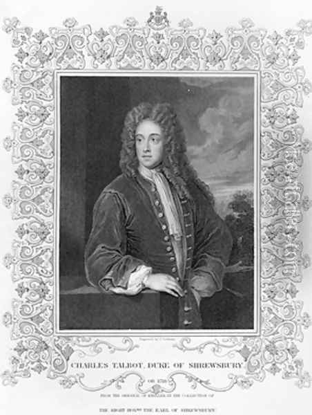 Charles Talbot Duke of Shrewsbury Oil Painting - Sir Godfrey Kneller