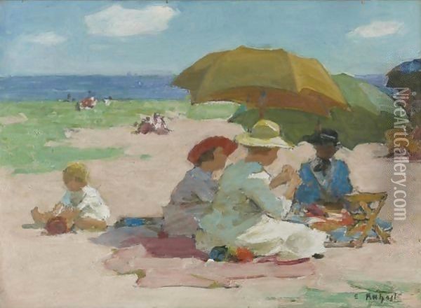 At The Beach 3 Oil Painting - Edward Henry Potthast