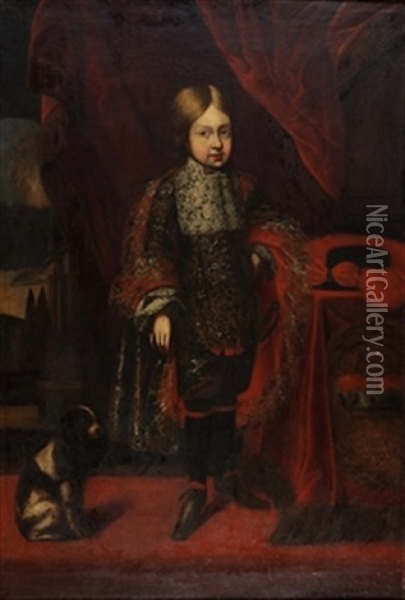 Kaiser Joseph I. (1678-1711) Oil Painting - Benjamin Von Block
