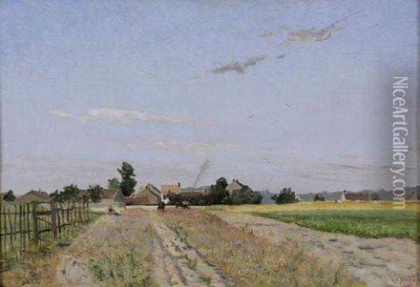Paysage Champetre Oil Painting - Hippolyte Camille Delpy