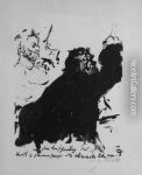 Luther Errettet Melanchton Vom Tode Oil Painting - Lovis (Franz Heinrich Louis) Corinth