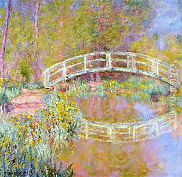 The Bridge In Monets Garden Oil Painting - Claude Oscar Monet
