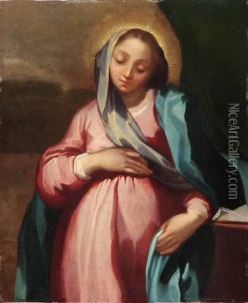 Madonna Oil Painting - Ventura Salimbeni