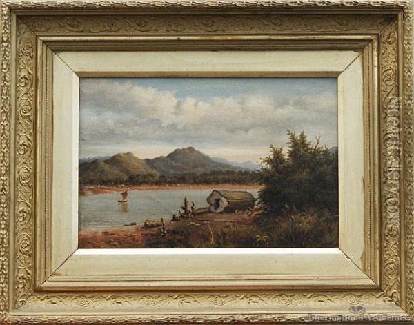 Waikato River Oil Painting - Albert Edward Aldis