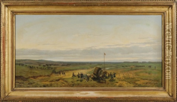 Manovre Di Fanteria Oil Painting - Carlo Piacenza