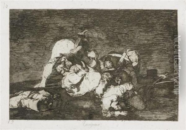 Tampoco Oil Painting - Francisco De Goya y Lucientes