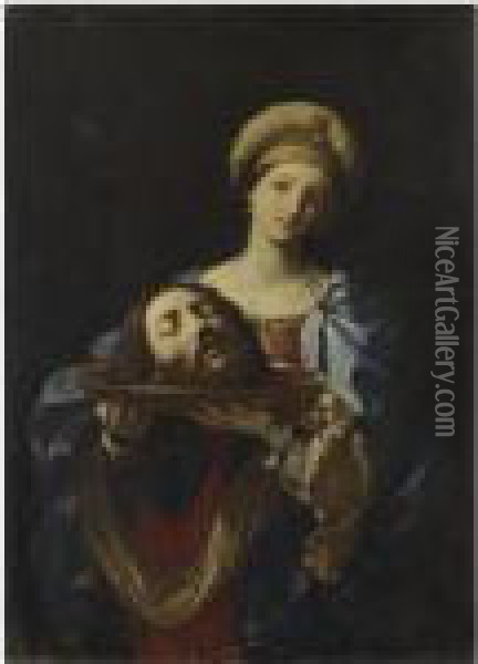Salome Con La Testa Del Battista Oil Painting - Guido Reni