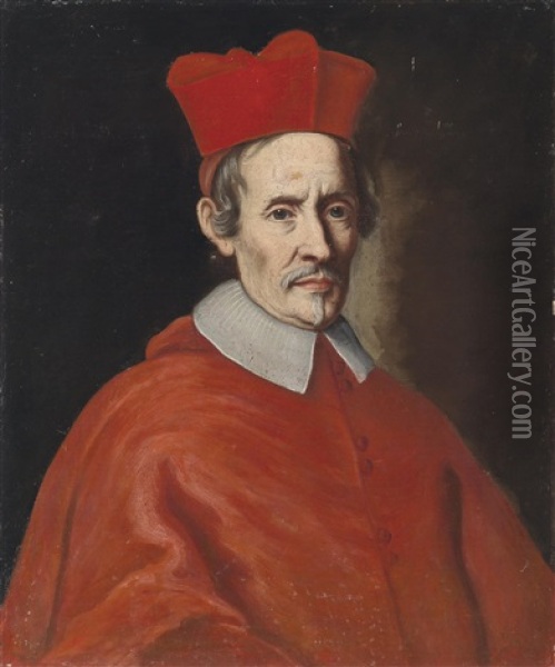 Bildnis Eines Kardinals Oil Painting - Giovanni Battista Gaulli