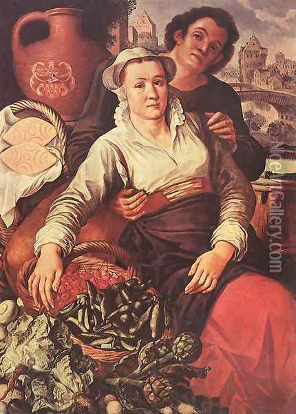 Market Scene Oil Painting - Joachim Beuckelaer