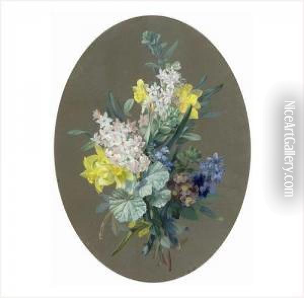 Fleurs De Printemps Oil Painting - Claude Sibuet