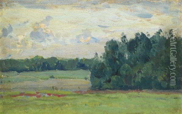 Fields Oil Painting - Mikhail Vasilievich Nesterov