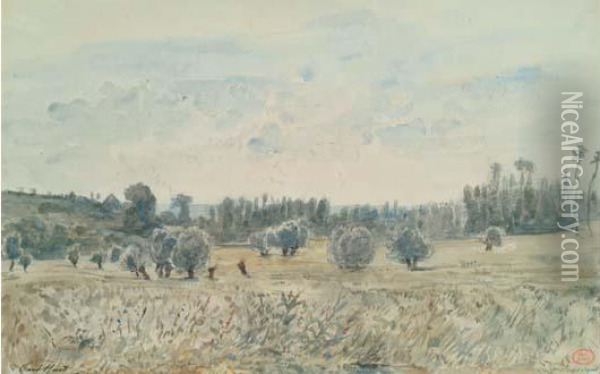 Le Plessis-robinson, Anciennement Le Plessis-piquet (vallee Entre Sceaux Et Fontenay) Oil Painting - Paul Huet