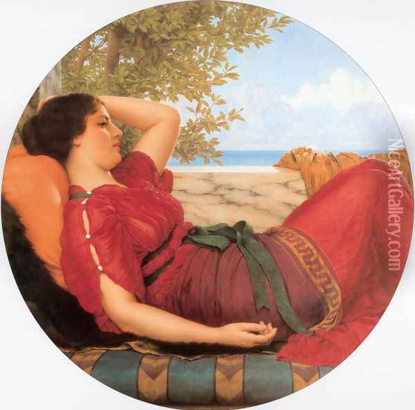 In Realms Of Fancy Oil Painting - John William Godward