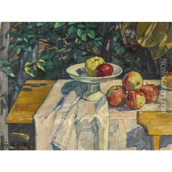Apfel In Sonne Oil Painting - Eugenie Bandell