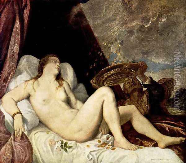 Danaë 3 Oil Painting - Tiziano Vecellio (Titian)