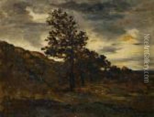 Paysage Avant L'orage Oil Painting - Karl Pierre Daubigny
