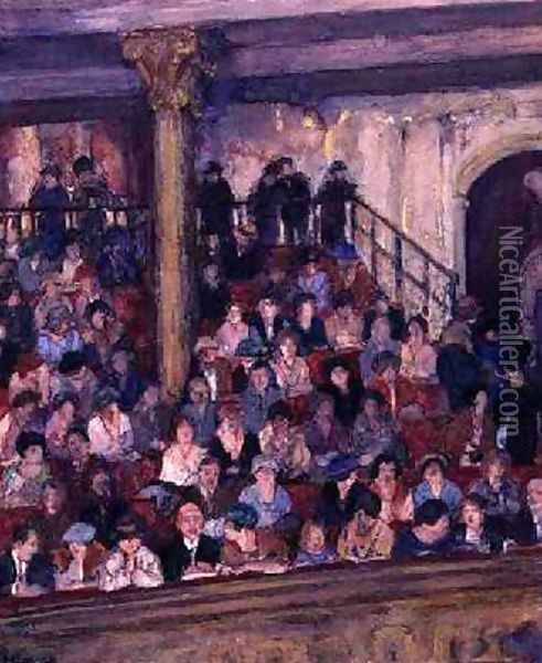 The Upper Circle Oil Painting - Mabel F. Layng