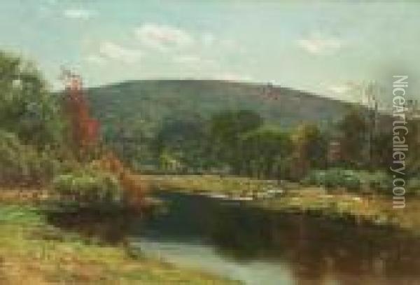 Autumn Landscape Oil Painting - John Joseph Enneking