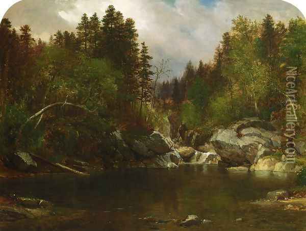 Calm Pond Oil Painting - Samuel Lancaster Gerry