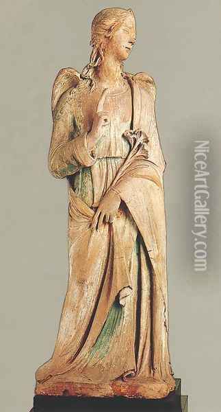 The Angel Gabriel Oil Painting - Agostino di Duccio