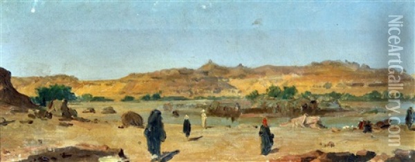 Paesaggio Del Nilo Oil Painting - Vincenzo Marinelli