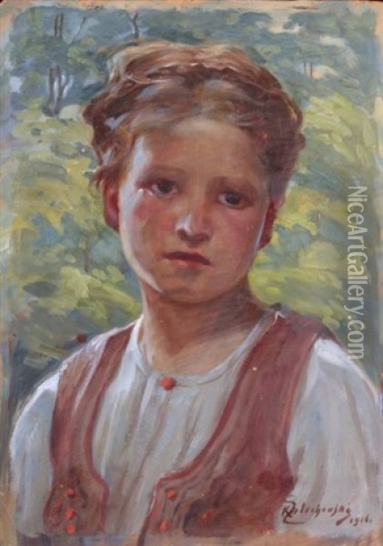 Dziewczynka Oil Painting - Kasper Zelechowski