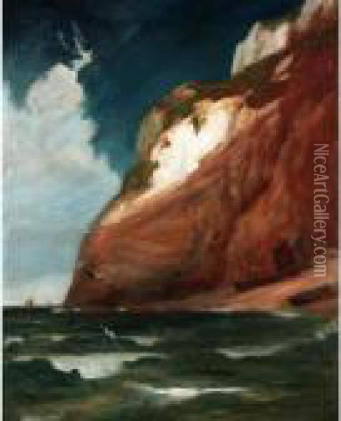 Coastal View Oil Painting - Edwin Ellis