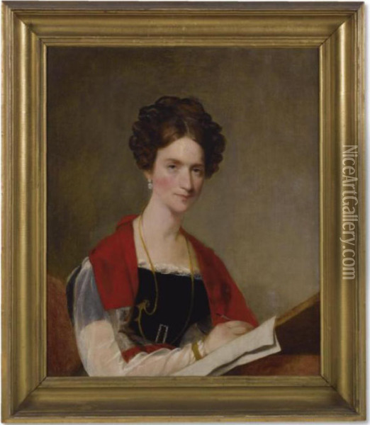 Mrs. Edward Tuckerman Oil Painting - Gilbert Stuart