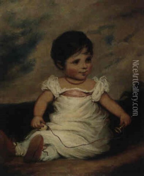 Portrait Of Matilda Stanfield Oil Painting - Benjamin Duterrau