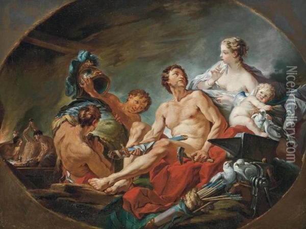 Vulcan's Forge Oil Painting - Francois Boucher
