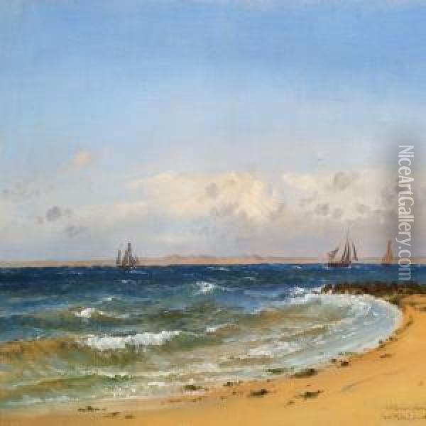 Coastal Scene From Northern Holland Oil Painting - Emanuel Larsen