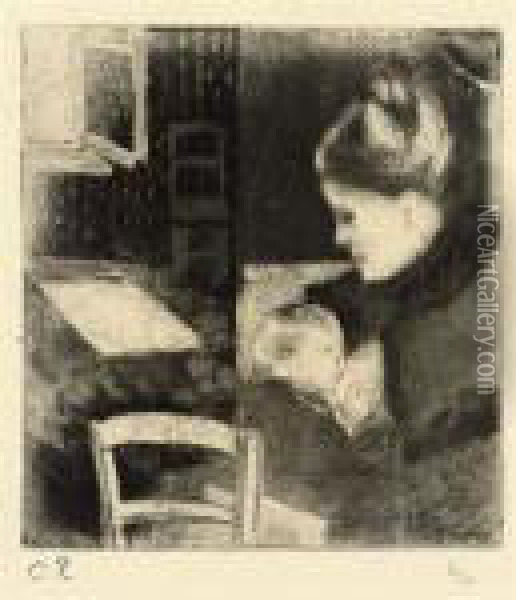 Enfant Tenant Sa Mere Oil Painting - Camille Pissarro