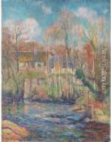 Le Printemps A Pont Aven Oil Painting - Henri Moret