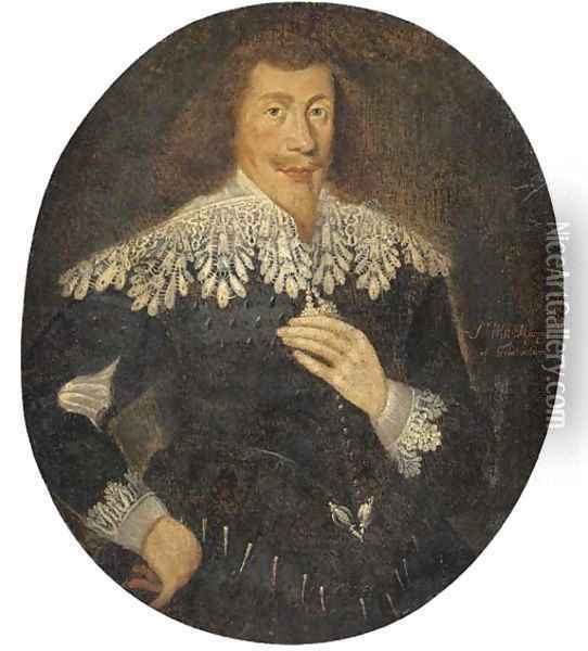 Portrait of Sir William Murray of Touchadam Oil Painting - Scottish School