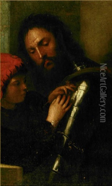 Cavaliere Con Paggio Oil Painting -  Giorgione