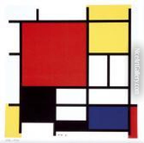 Absztrakt Terforma Oil Painting - Piet Mondrian
