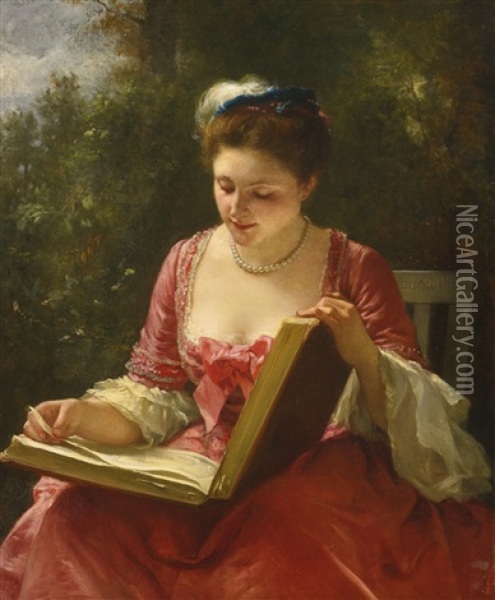 An Afternoon's Delight Oil Painting - Carl Leopold Mueller