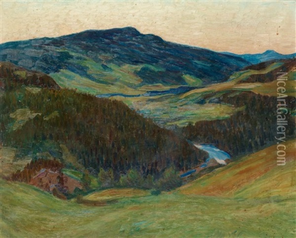 Landscape Oil Painting - Richard (Sven R.) Bergh