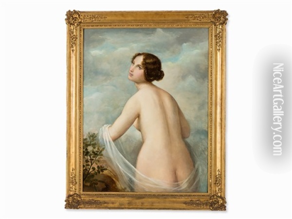 Classical Nude Oil Painting - Natale Schiavoni