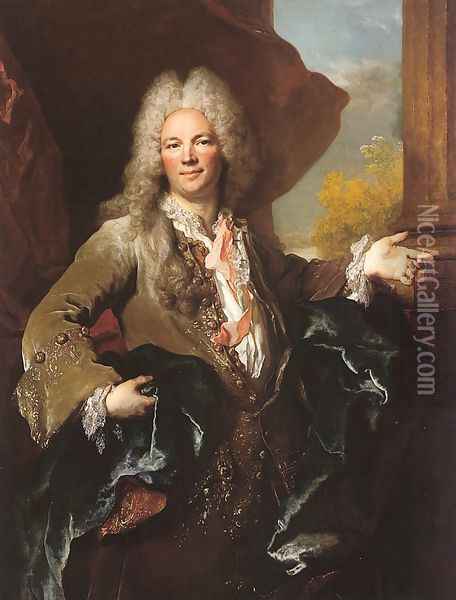 Portrait of a Gentleman 1720 Oil Painting - Nicolas de Largillierre