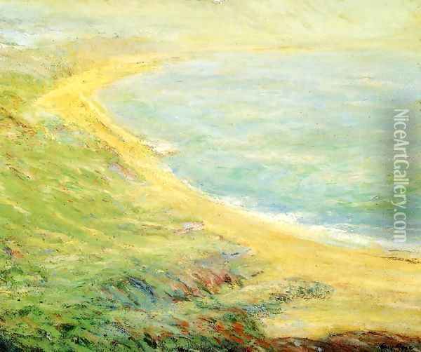 Bluff at Pourville Oil Painting - Guy Rose