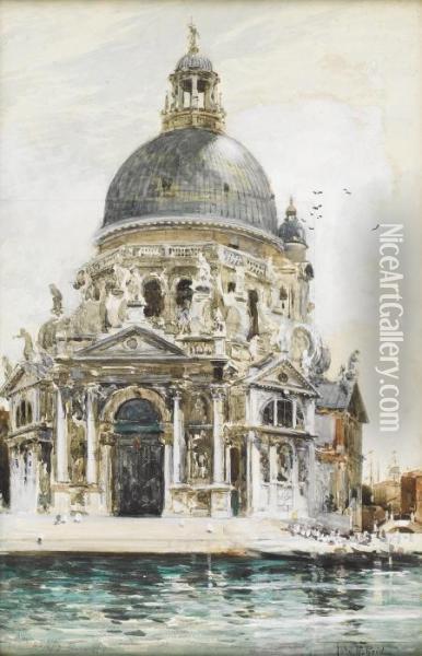 Santa Maria De La Salute, Venecia, Peace Oil Painting - John Robertson Reid