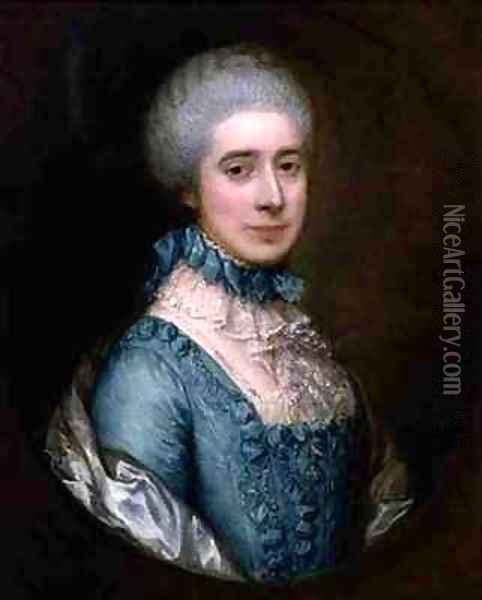 Portrait of Mrs Awse Oil Painting - Thomas Gainsborough