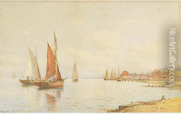 Coming Into Port Oil Painting - George Stanfield Walters